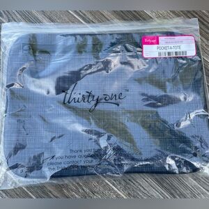 Thirty-One Blue Pocket-A-Tote NWT